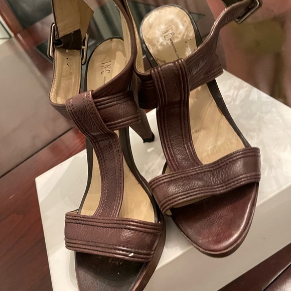 Inc brown ankle strap sandal - Picture 1 of 5